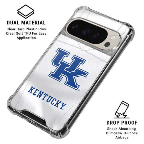 University of Kentucky White Jersey Google Pixel 9/9 Pro Clear Case